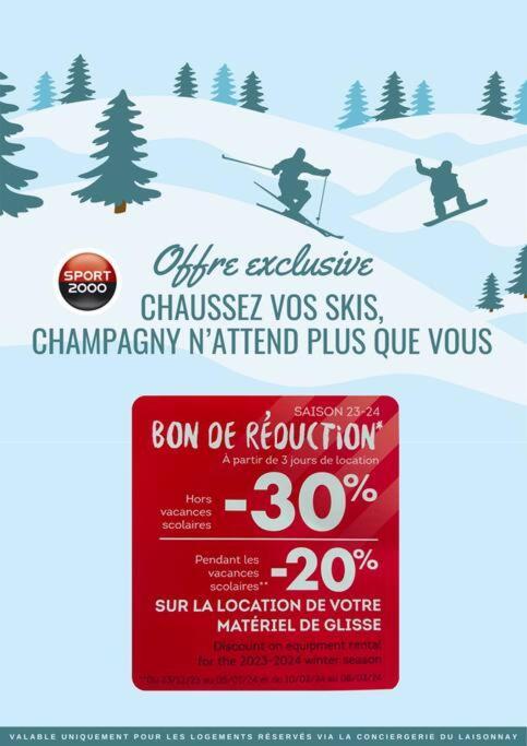 T3 Champagny-En-Vanoise Avec Terrasse Plein Sud La Plagne Dış mekan fotoğraf
